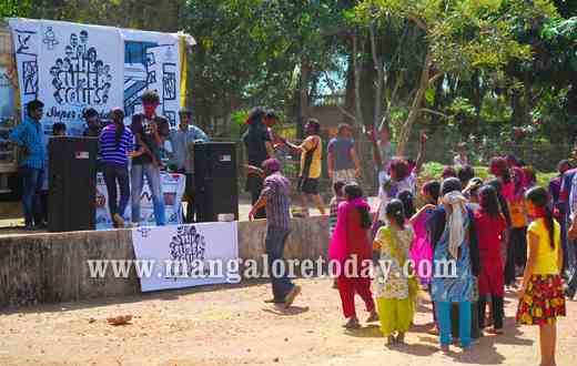 Celebrating Holi with the under privileged kids